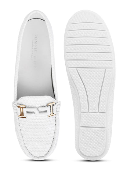 Women, Women Footwear, Off White Loafers