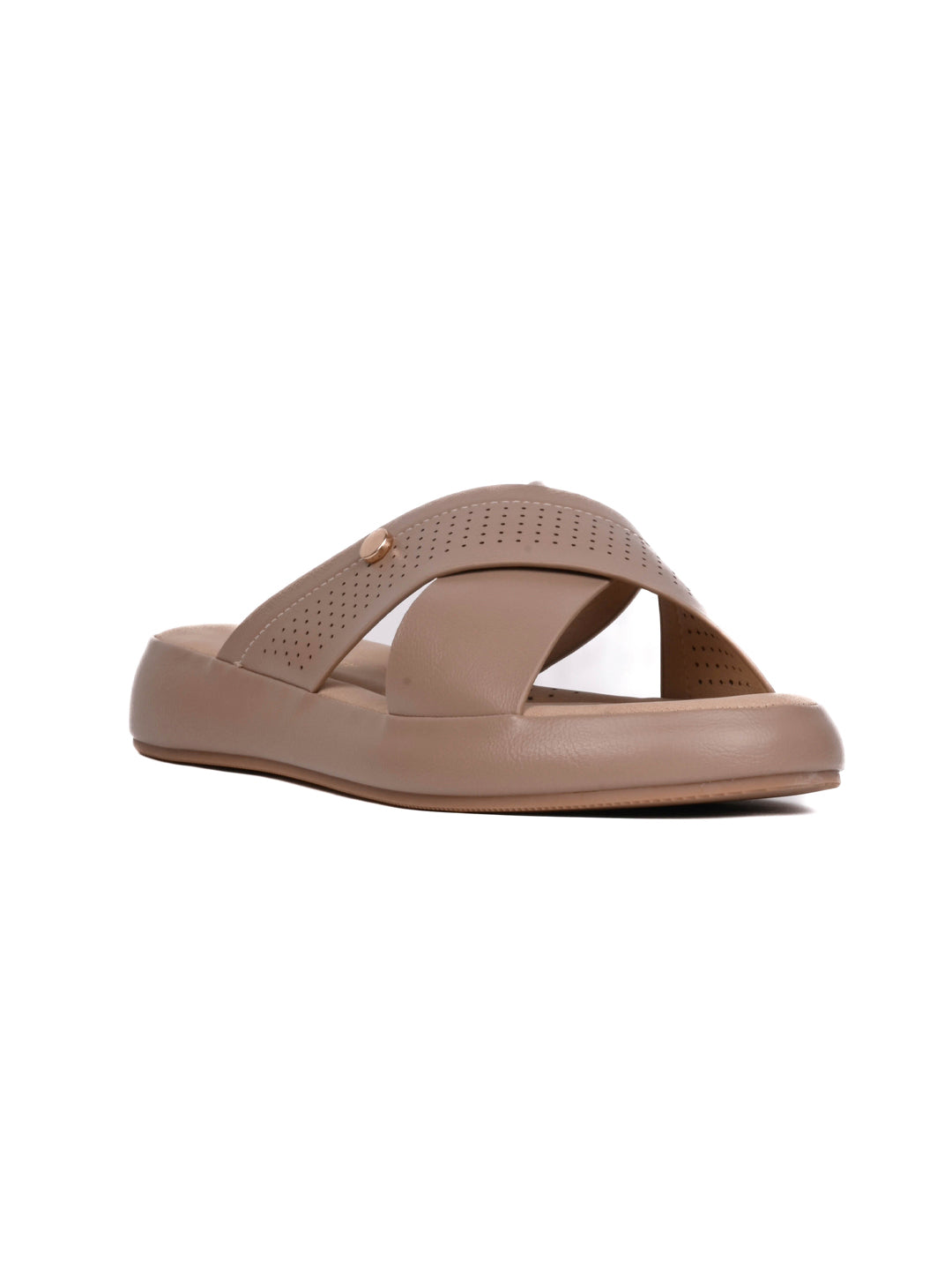 Women, Women Footwear, Khaki Sandals