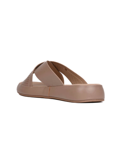 Women, Women Footwear, Khaki Sandals