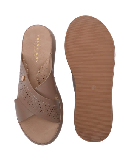 Women, Women Footwear, Khaki Sandals