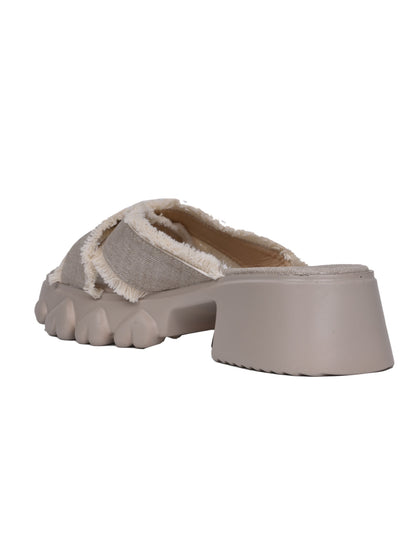 Women, Women Footwear, Beige Sandals