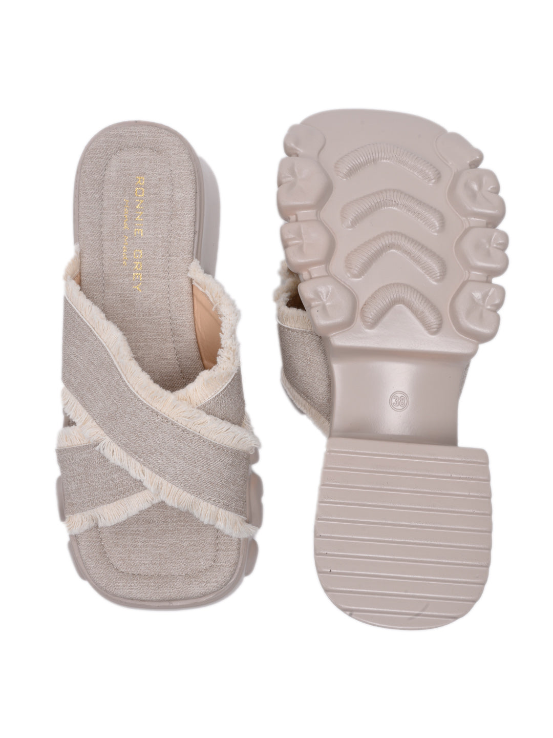 Women, Women Footwear, Beige Sandals