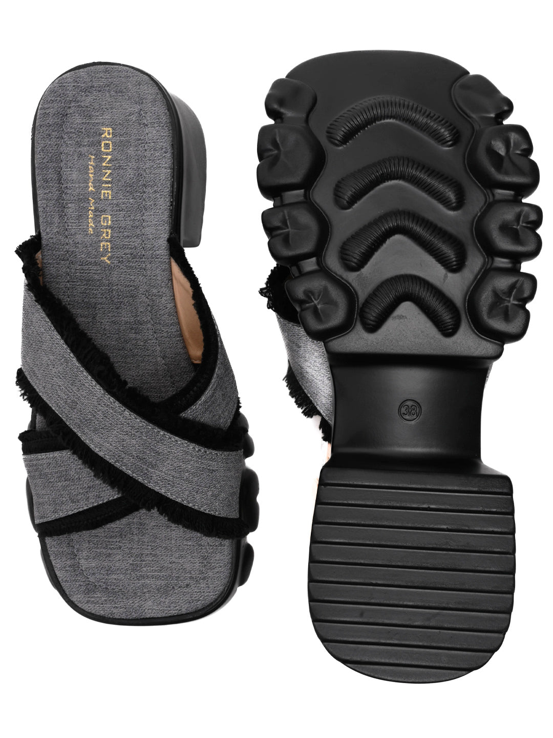Women, Women Footwear, Black Sandals