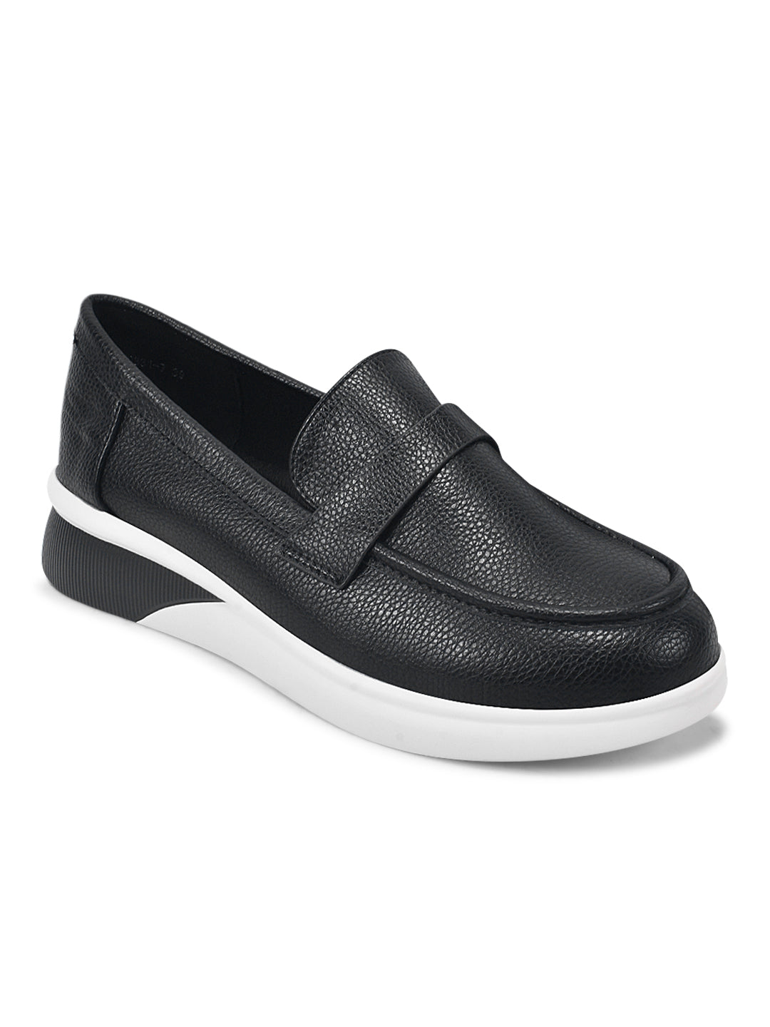 Women, Women Footwear, Black Loafers