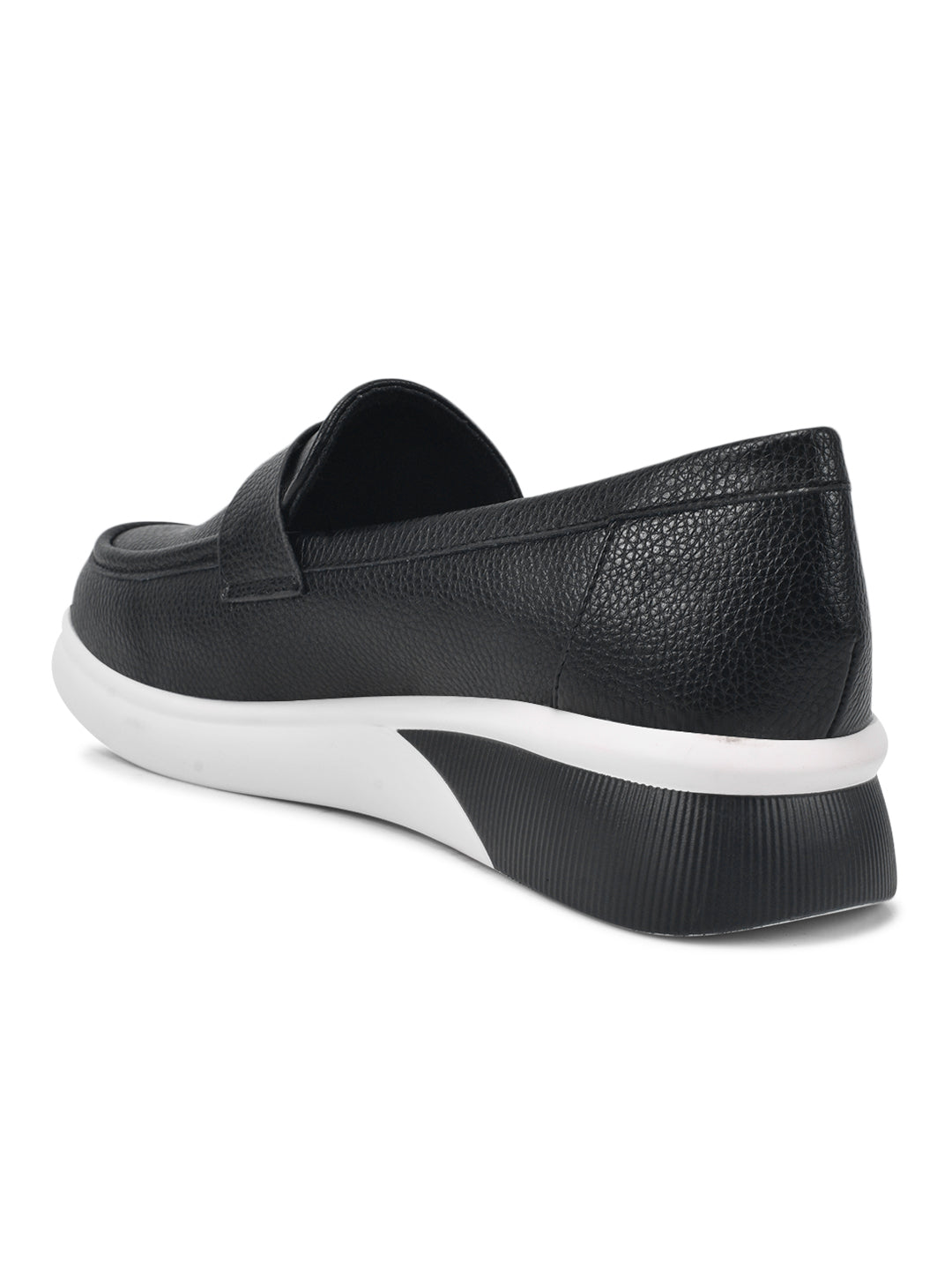 Women, Women Footwear, Black Loafers