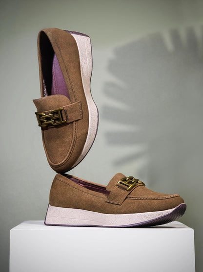 Women, Women Footwear, Camel Loafers