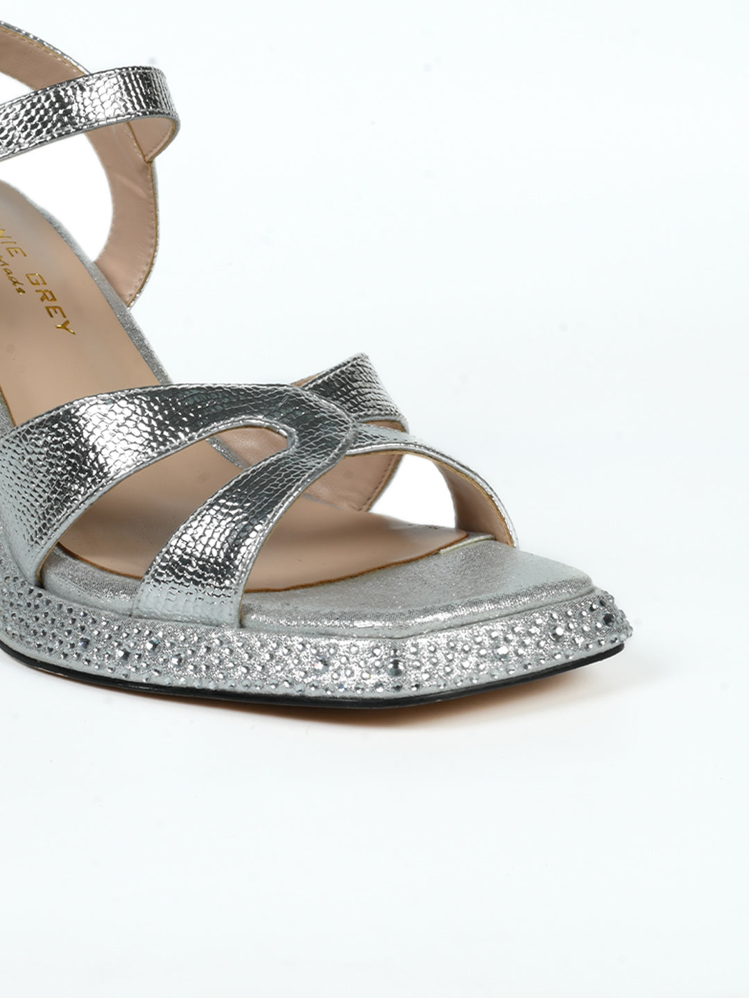 Women, Women Footwear, Silver Sandals