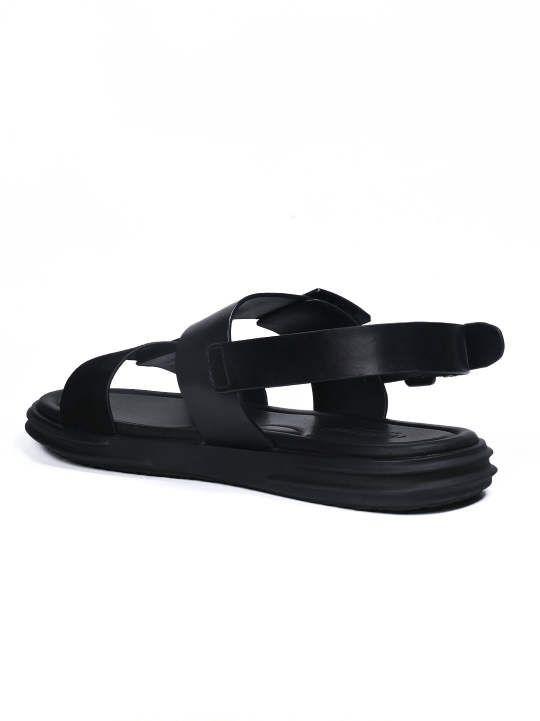 Men, Men Footwear, Black Sandals