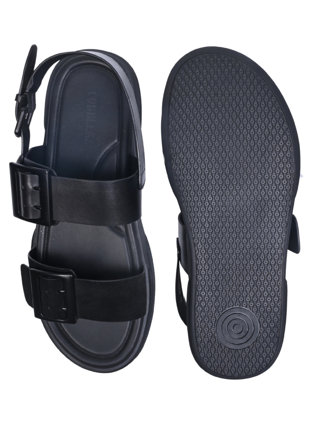 Men, Men Footwear, Black Sandals