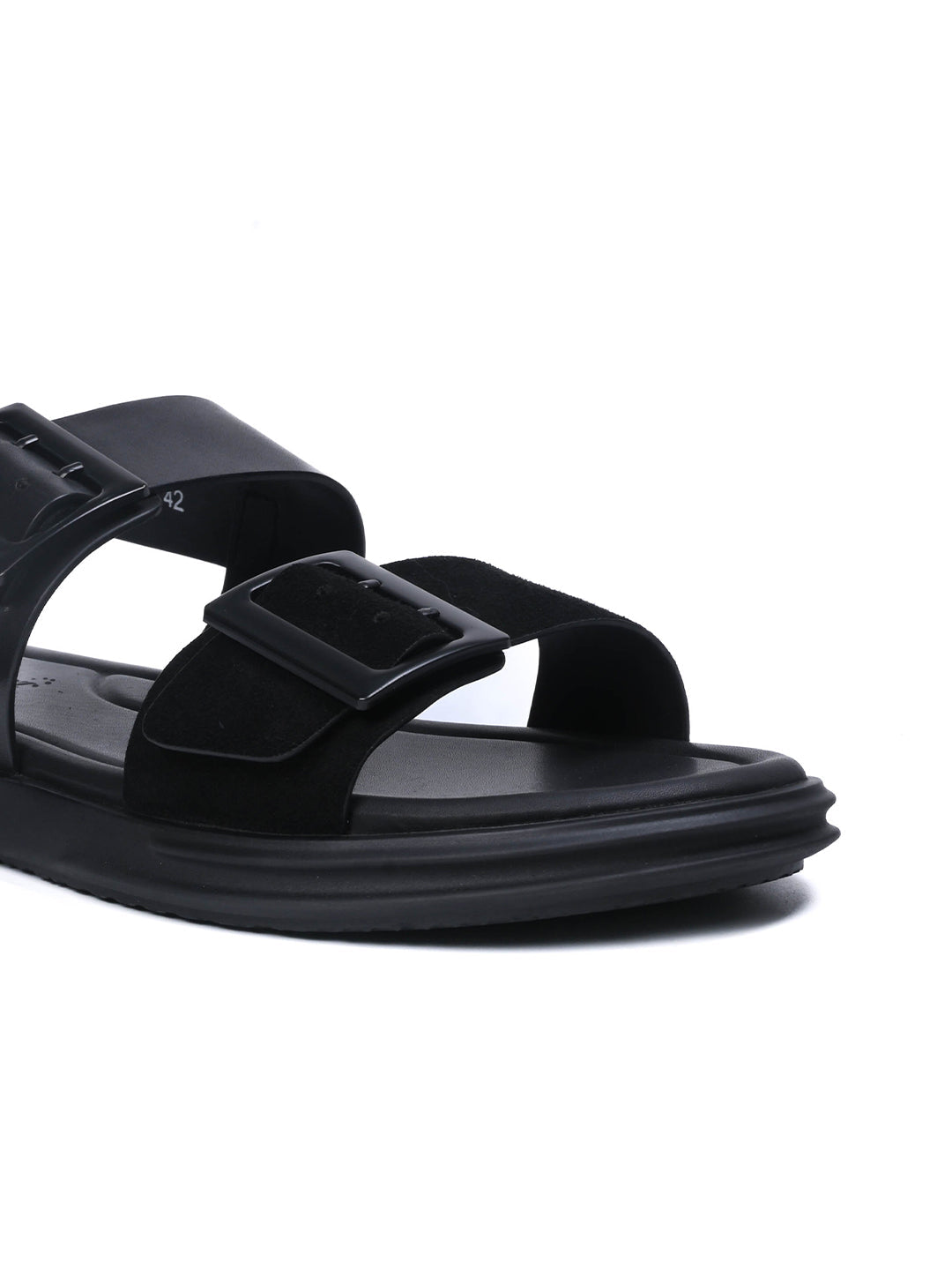 Men, Men Footwear, Black Sandals