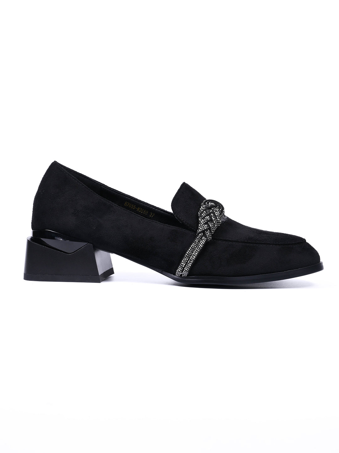 Women, Women Footwear, Black Loafers