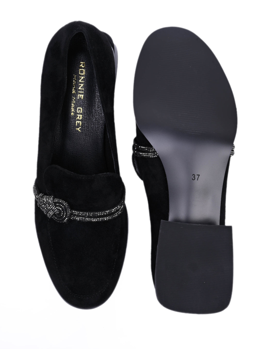 Women, Women Footwear, Black Loafers