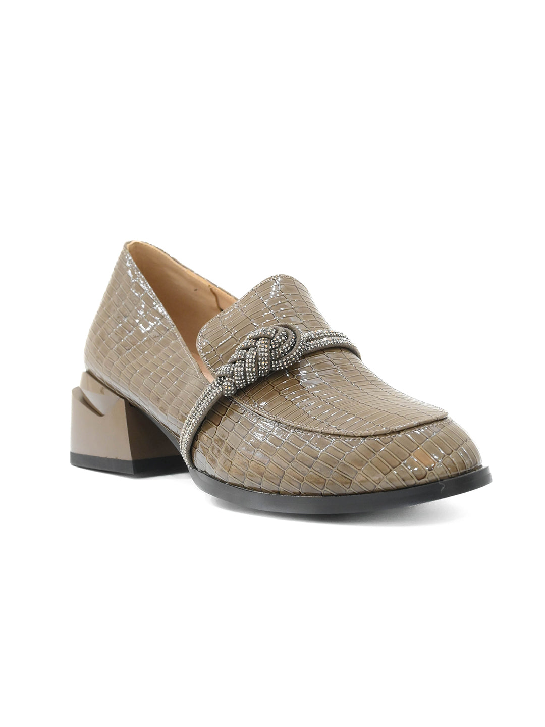 Women, Women Footwear, Khaki Loafers