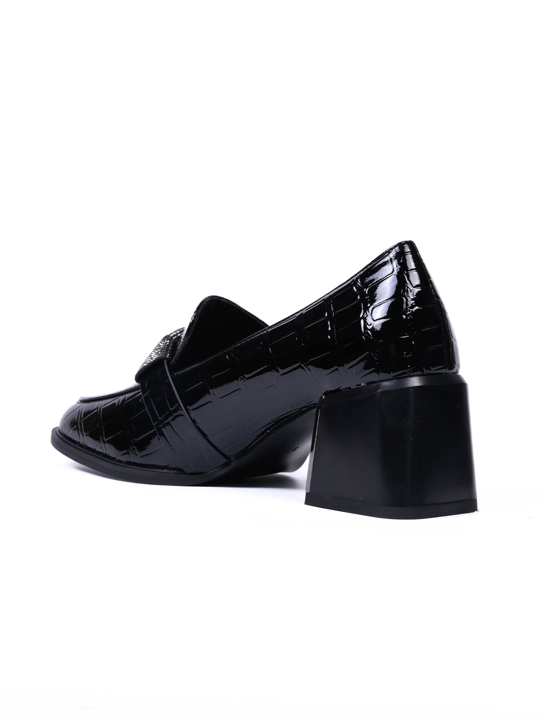 Women, Women Footwear, Black Loafers