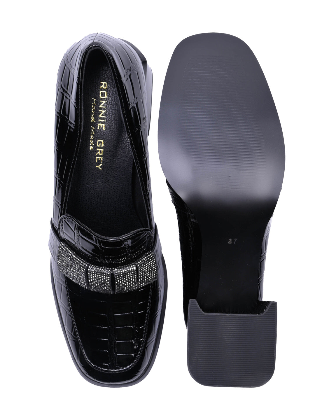 Women, Women Footwear, Black Loafers