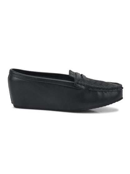 Women, Women Footwear, Black Loafers