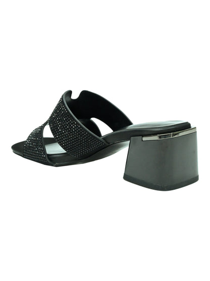 Women, Women Footwear, Black Sandals