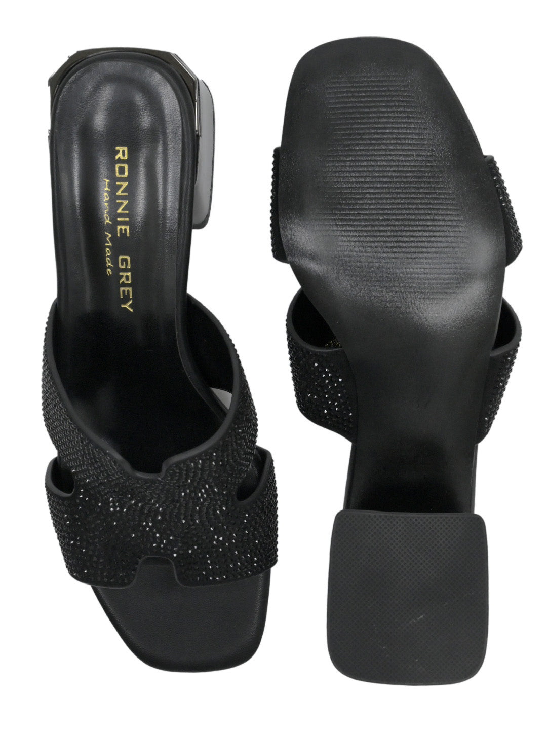 Women, Women Footwear, Black Sandals