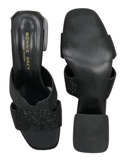 Women, Women Footwear, Black Sandals