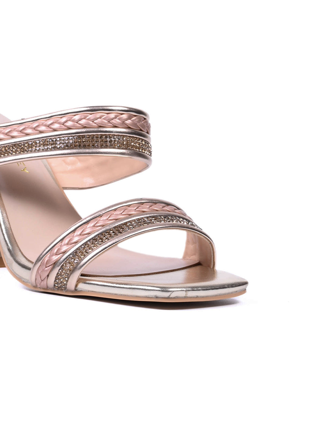 Women, Women Footwear, Gold Sandals