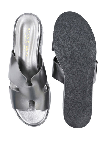 Women, Women Footwear, Silver Sandals