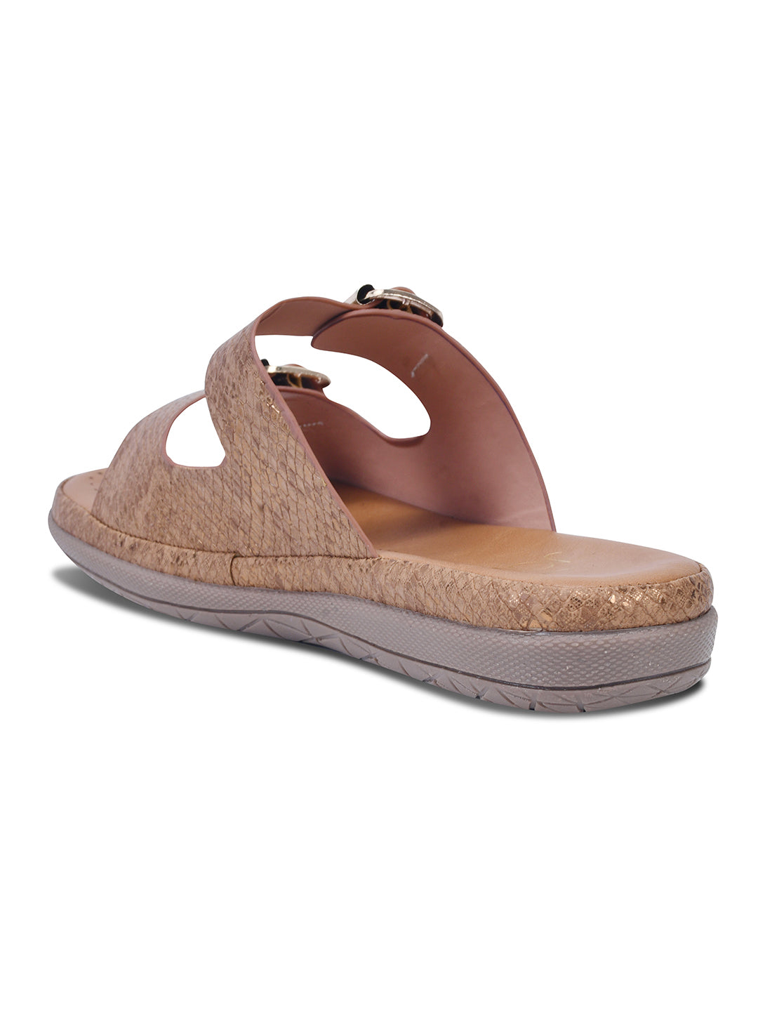 Women, Women Footwear, Brown Open Toe Flats