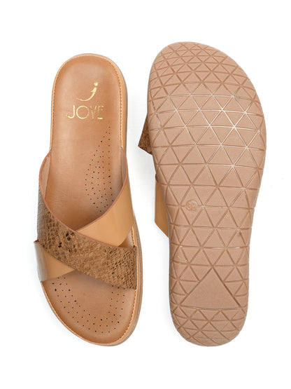 Women, Women Footwear, Khaki Open Toe Flats