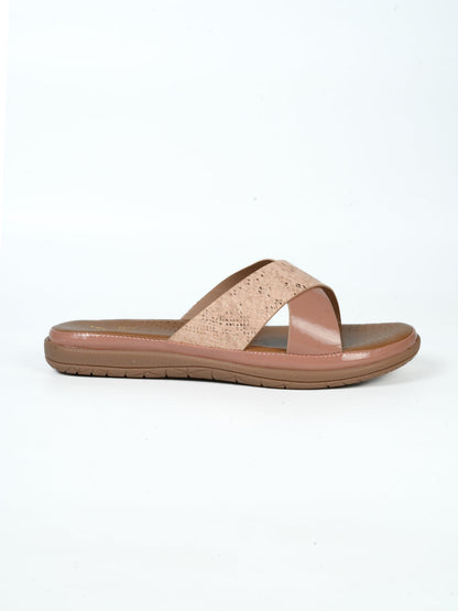 Women, Women Footwear, Pink Open Toe Flats