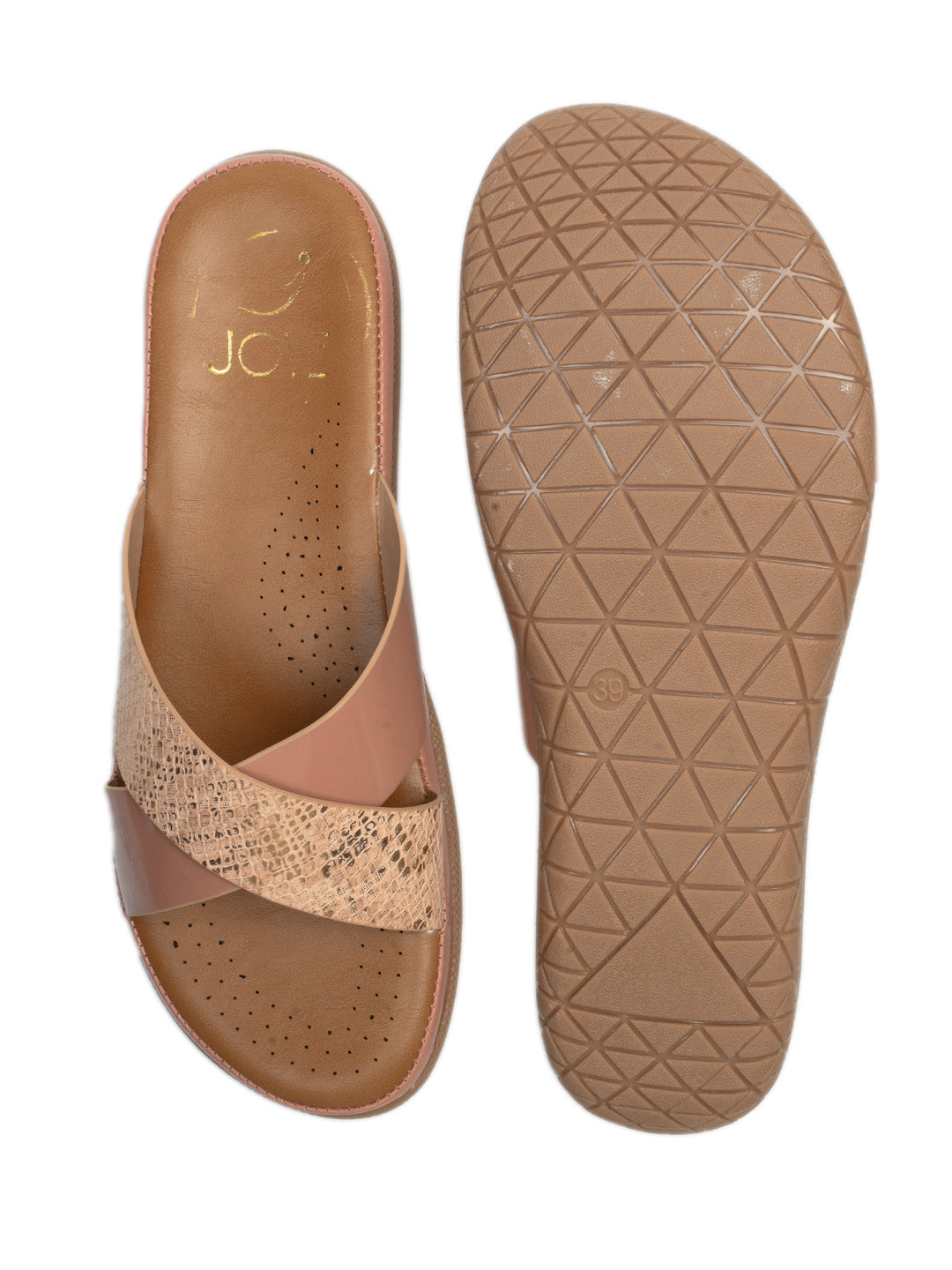 Women, Women Footwear, Pink Open Toe Flats