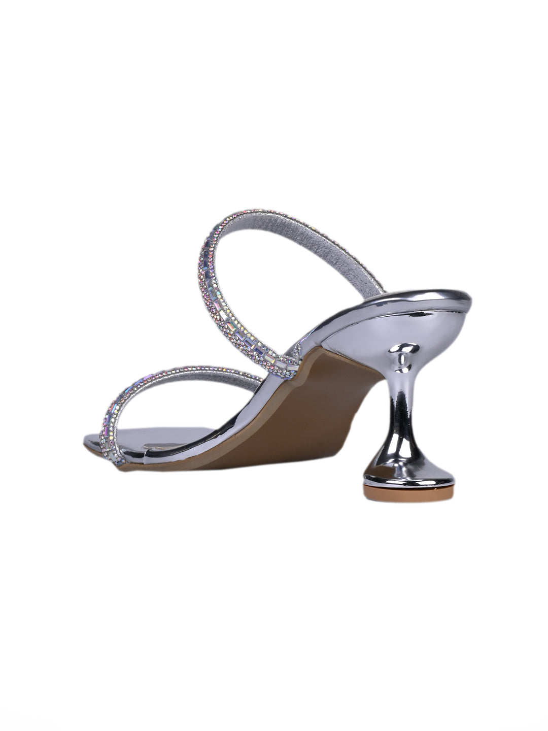 Women, Women Footwear, Silver Sandals