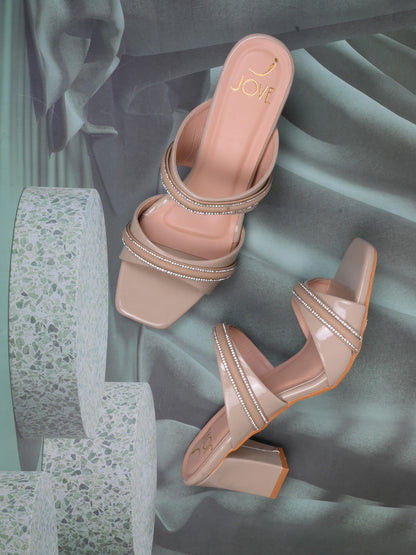 Women, Women Footwear, Khaki Sandals