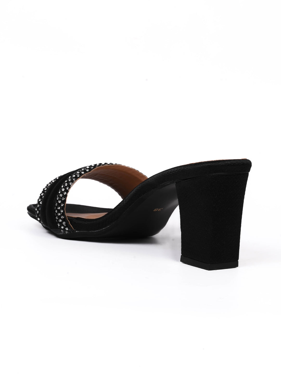 Women, Women Footwear, Black Sandals