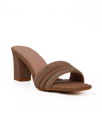 Women, Women Footwear, Khaki Sandals