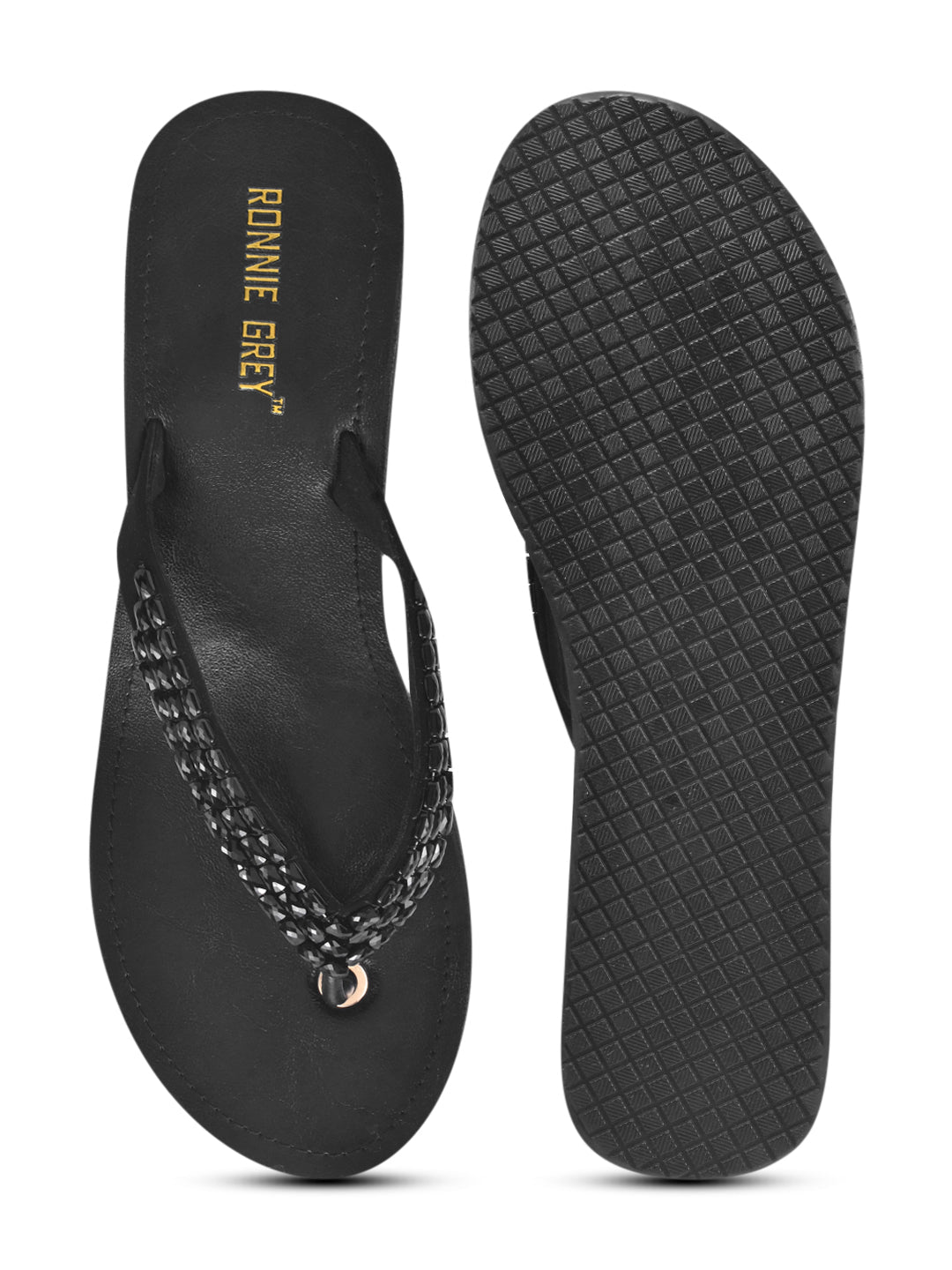 Women, Women Footwear, Black Sandals