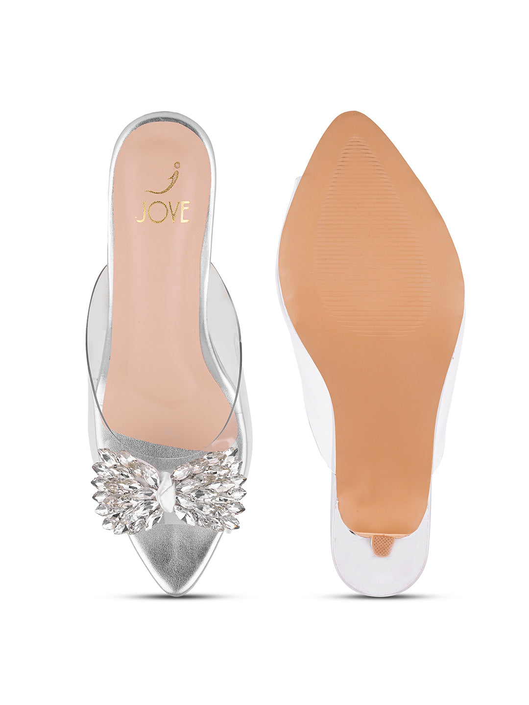 Women, Women Footwear, Silver Sandals