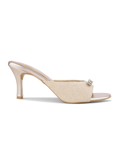 Women, Women Footwear, Gold Sandals