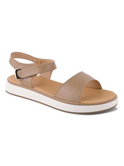 Women, Women Footwear, Beige Sandals