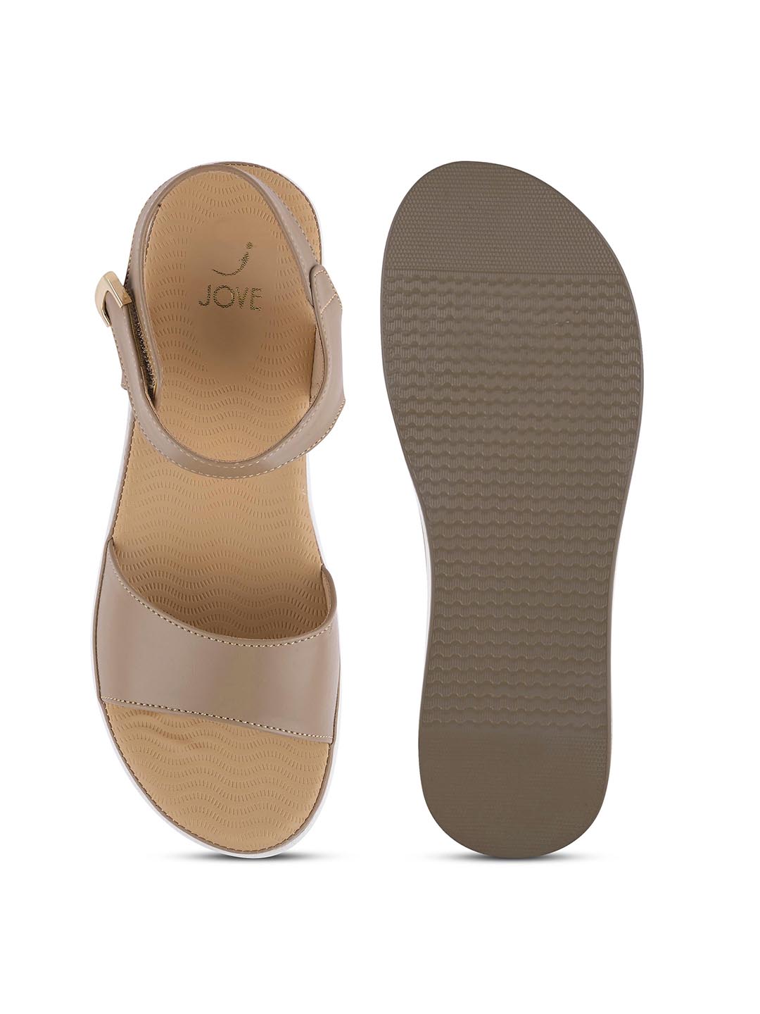 Women, Women Footwear, Beige Sandals