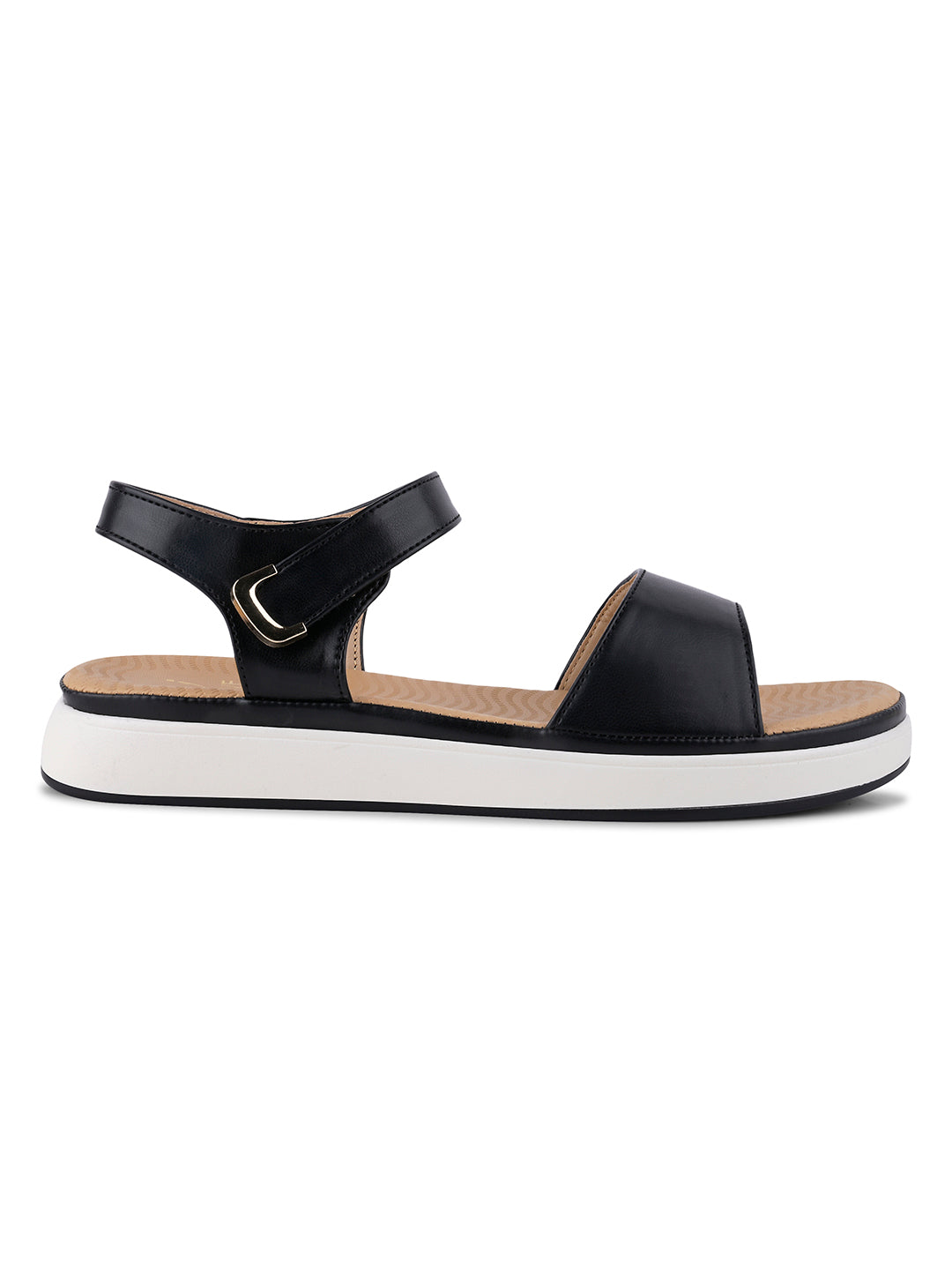 Women, Women Footwear, Black Sandals