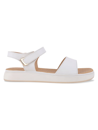 Women, Women Footwear, White Sandals