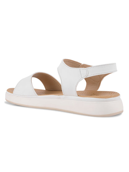 Women, Women Footwear, White Sandals