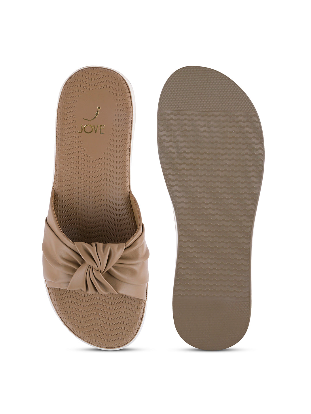 Women, Women Footwear, Beige Open Toe Flats