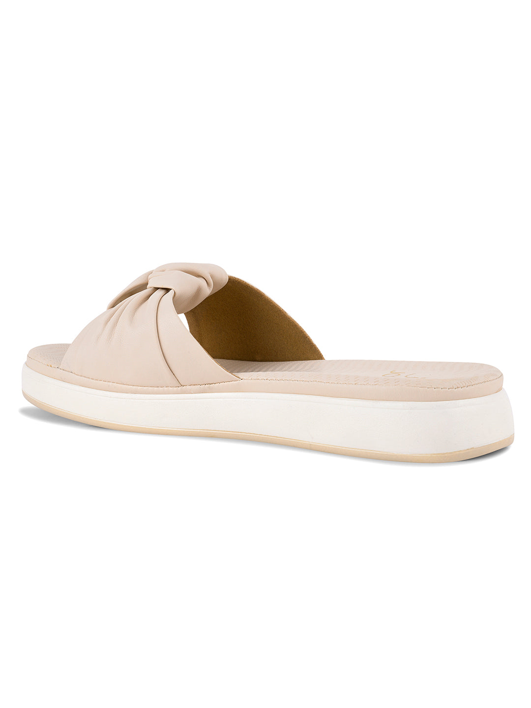 Women, Women Footwear, Cream Open Toe Flats