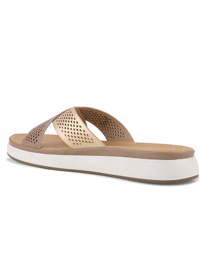 Women, Women Footwear, Beige Open Toe Flats