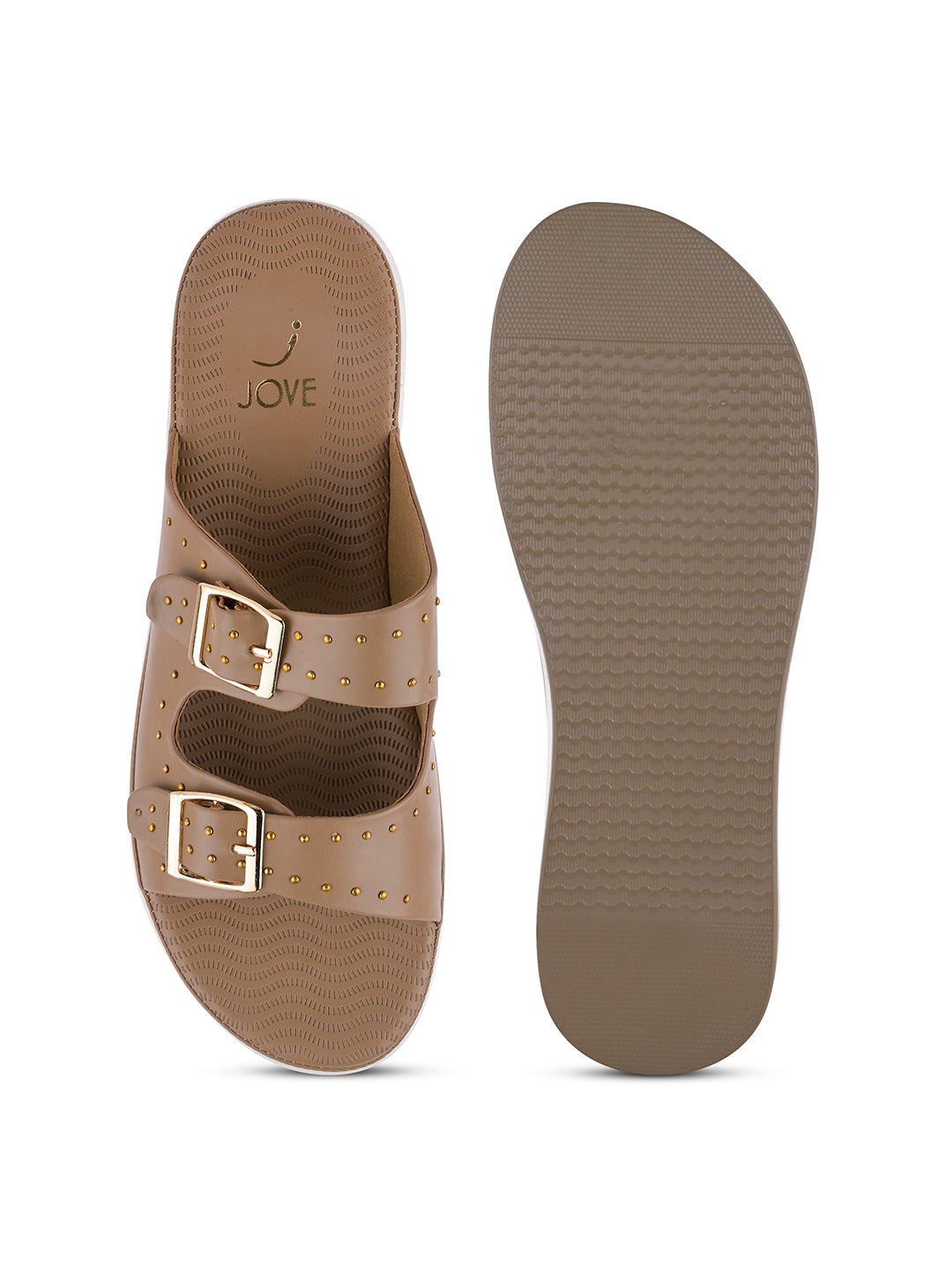 Women, Women Footwear, Beige Open Toe Flats