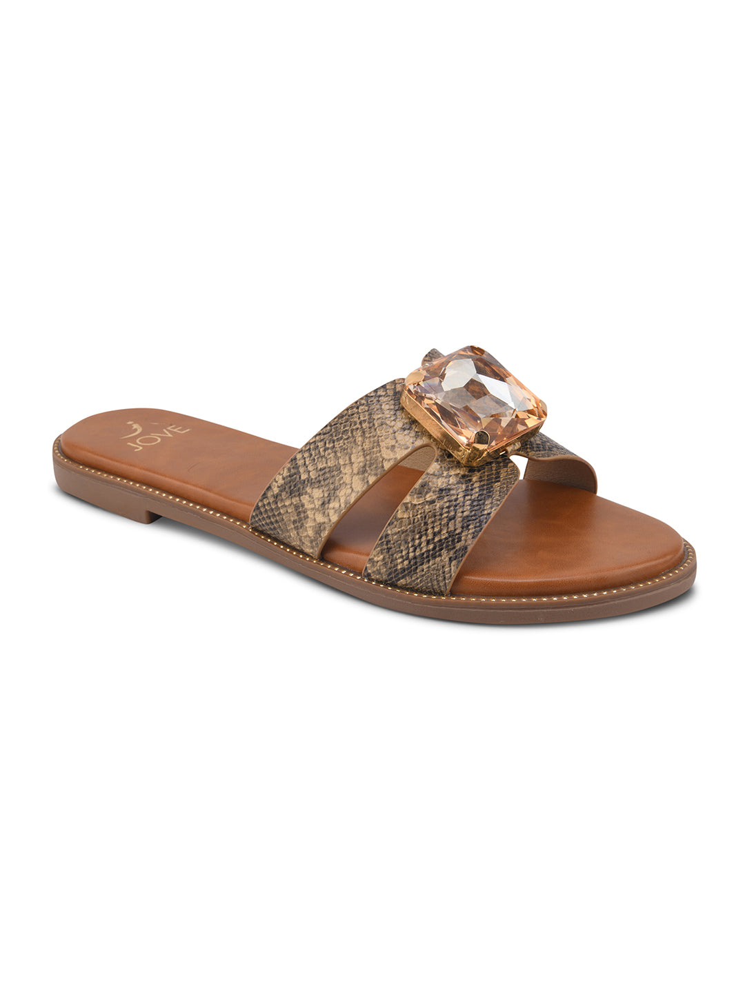 Women, Women Footwear, Brown Flats