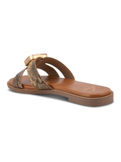 Women, Women Footwear, Brown Flats