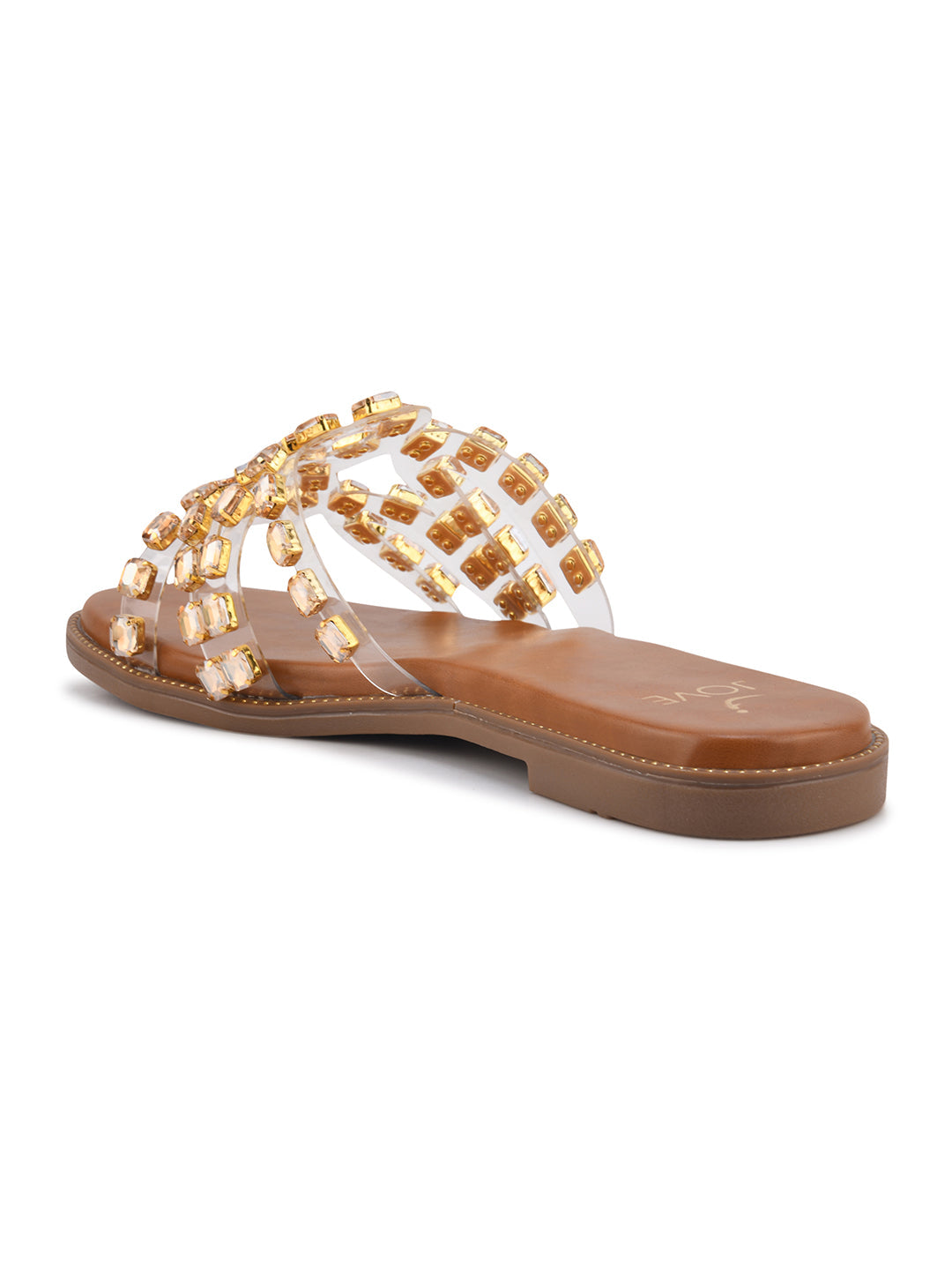Women, Women Footwear, Gold Flats