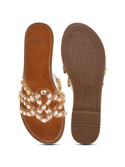 Women, Women Footwear, Gold Flats