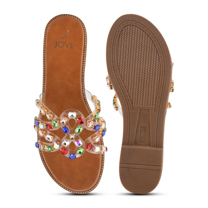 Women, Women Footwear, Multi Flats